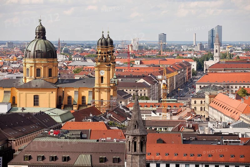 Theatine Church and the roofs of Munich