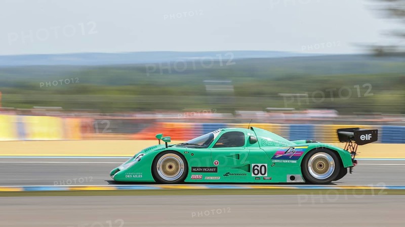 Cheetah No. 60 with driver Eric Rickenbacher in the qualification for the group C legends race