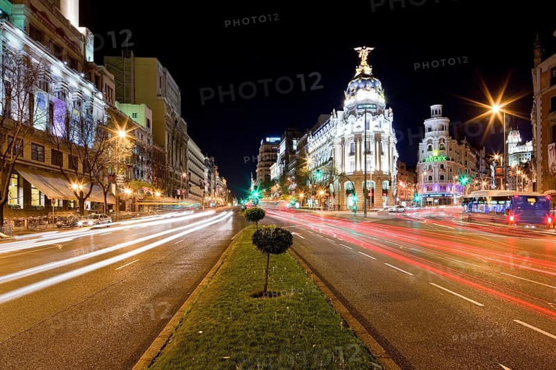 Metropolis Building or Edificio Metropolis on the street Gran Via