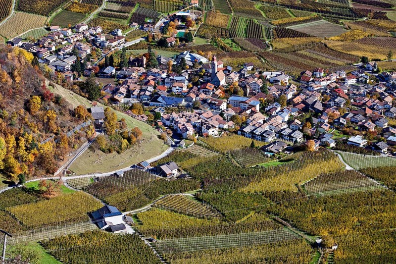 Village of Partschins in Venosta