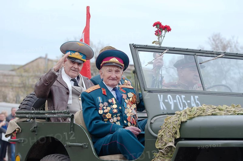 Parade commemorating the liberation of Odessa from the Nazis