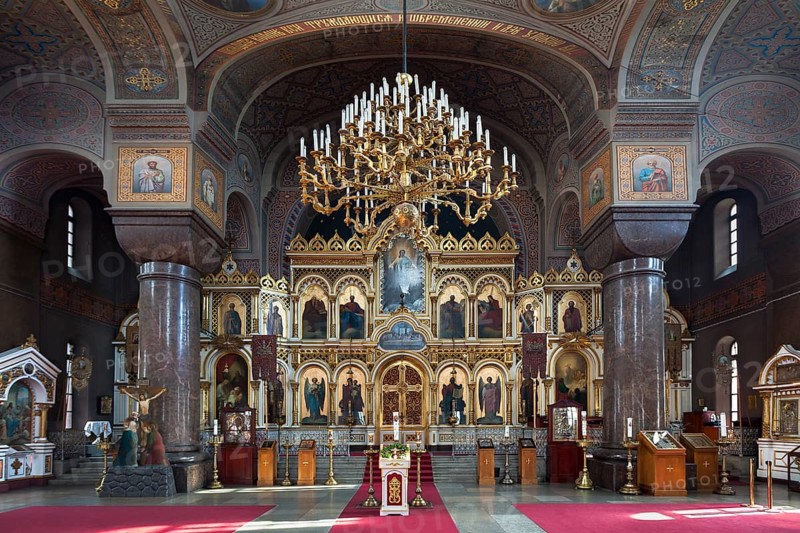 Interior with an iconostasis
