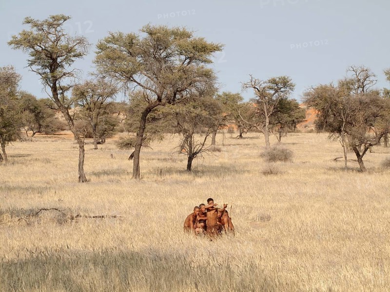 Bushmen in the Kalahari Desert