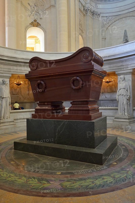 The sarcophagus of Napoleon Bonaparte at Les Invalides