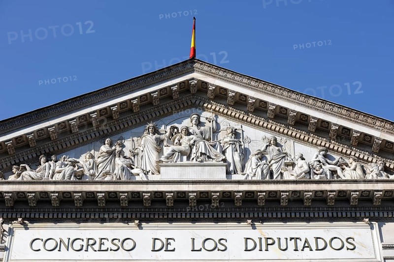 Pediment at the parliament building