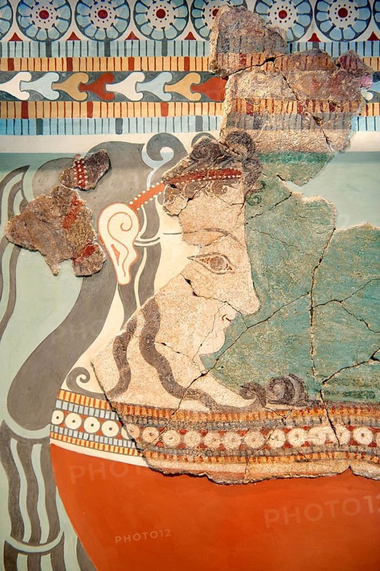 Mycenaean fresco of a woman