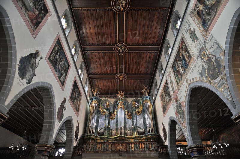 Interior with organ loft
