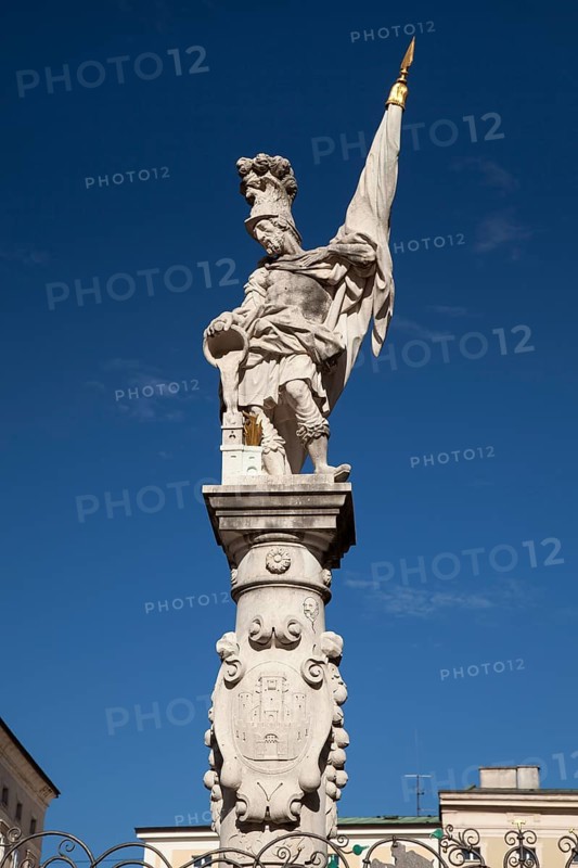Statue of St. Florian on Market Fountain or Floriani Fountain
