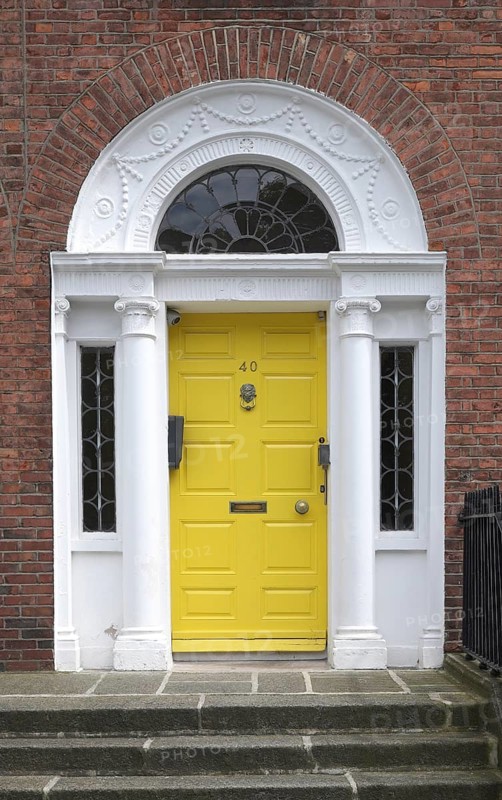 Yellow front door