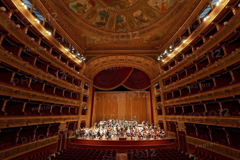 Orchestra rehearsal at the Teatro Massimo