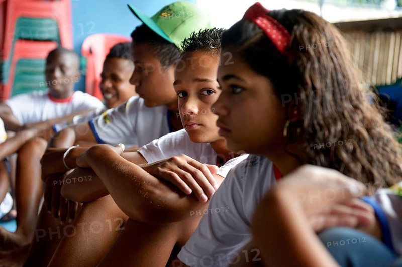 Young people in a social project