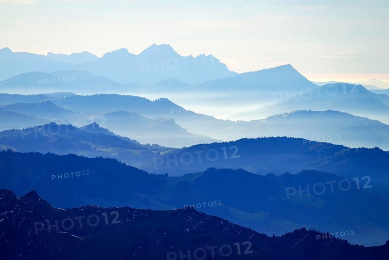 View from Mt Saentis of the Central Alps