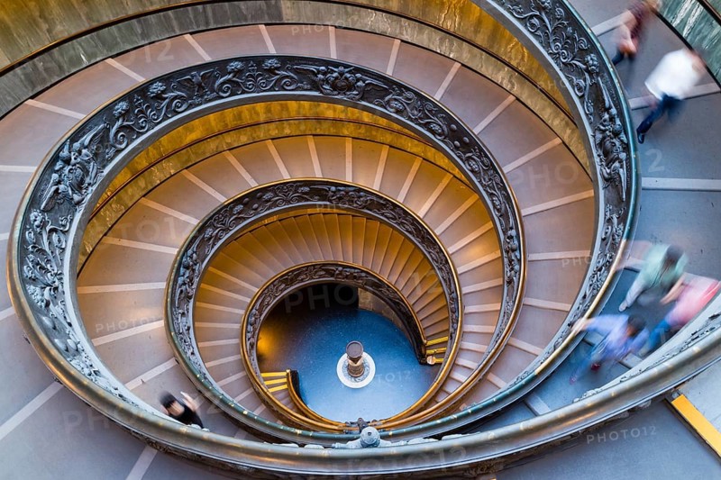 Double Spiral stairs by Giuseppe Momo in 1932