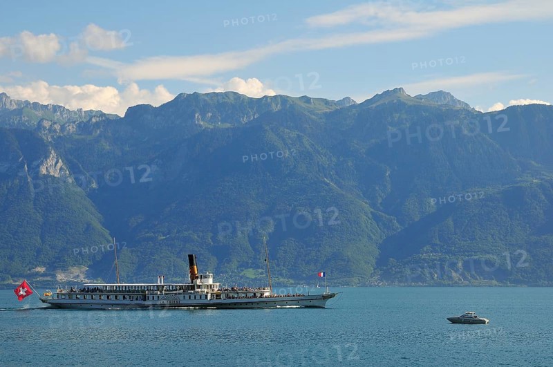 La Suisse paddle steamer on Lake Geneva