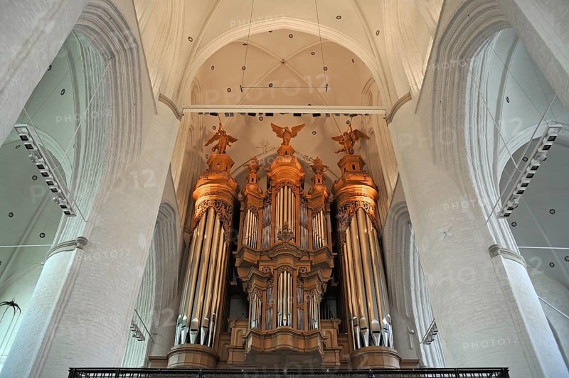 Vaulted ceiling with Flentrop organ