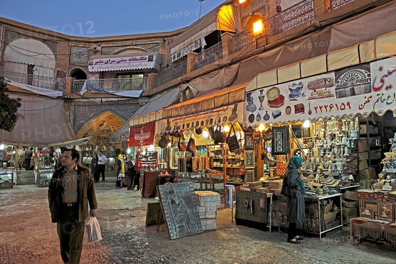 Shops in a historic caravanserai
