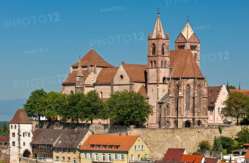 View from Eckartsberg over the historic town centre with St. Stephan's Cathedral