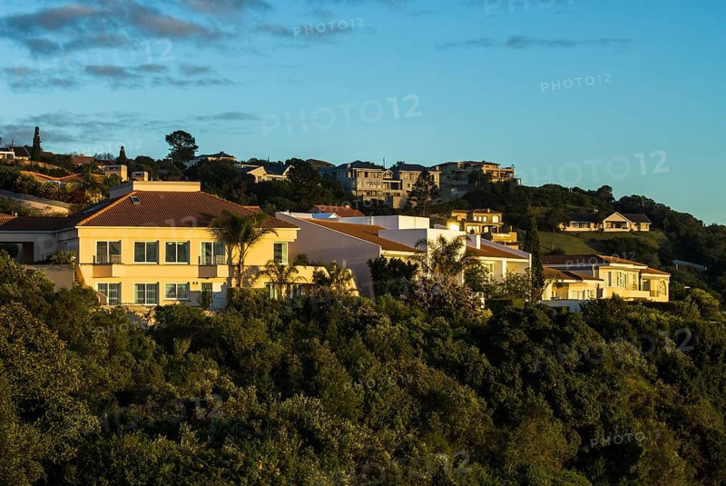 Houses in the morning light