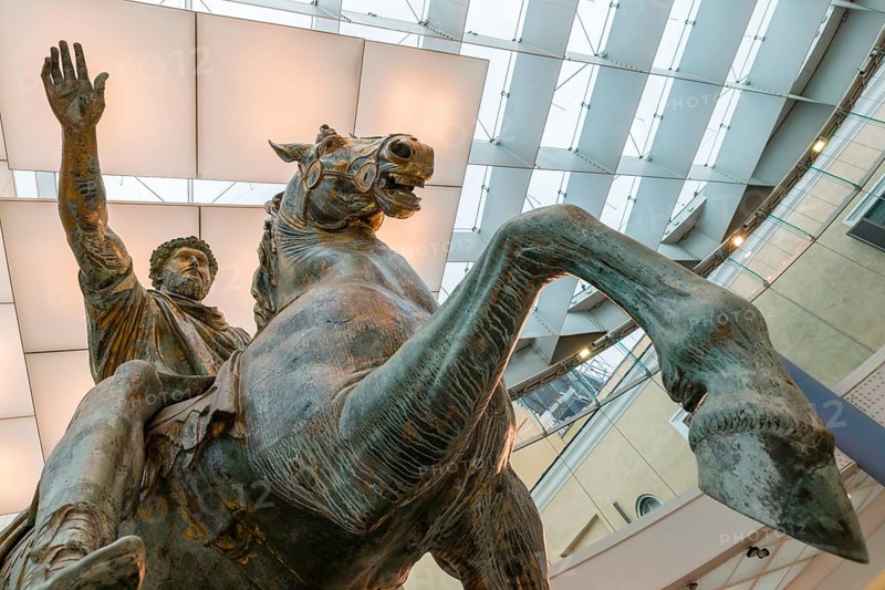 Original equestrian statue of Emperor Marcus Aurelius