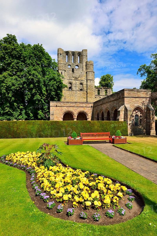 The ruins of Kelso Abbey