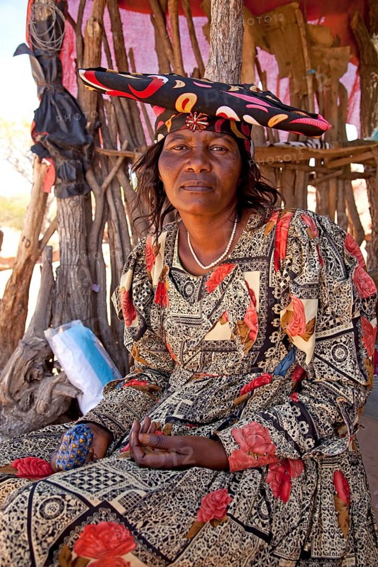 Herero woman with typical headdress
