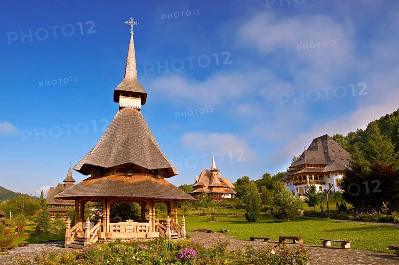 Wooden church of the Orthodox monastery of Barsana