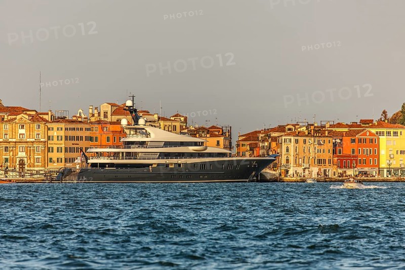 Luxury yacht in the Bacino di San Marco