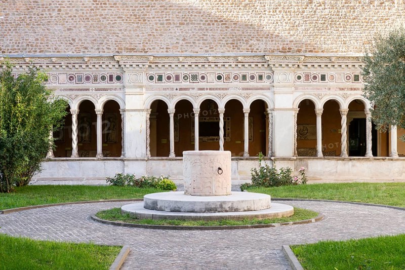 Fountain with Lombard friezes