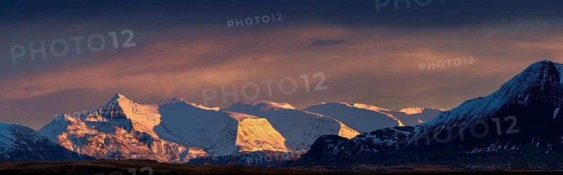 Mountain range in the morning light