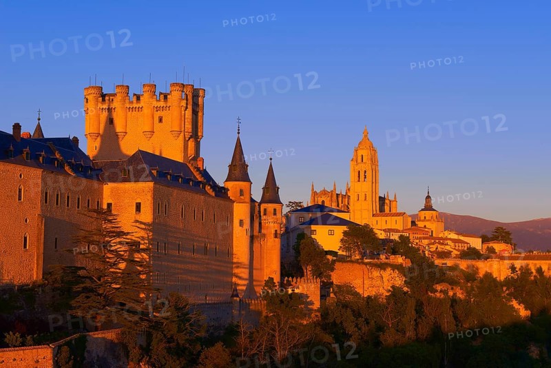 Alcazar fortress and Segovia Cathedral