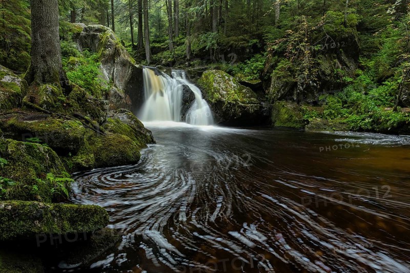Krai-Woog Gumpen waterfall in Hotzenwald forest near Gorwihl