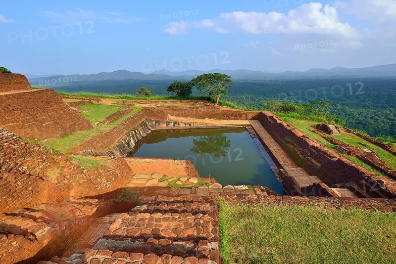 Cistern in the ruins of the fortress on the Lion Rock