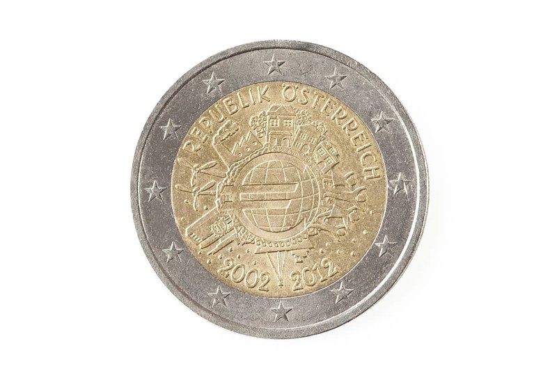 Austrian two euro coin