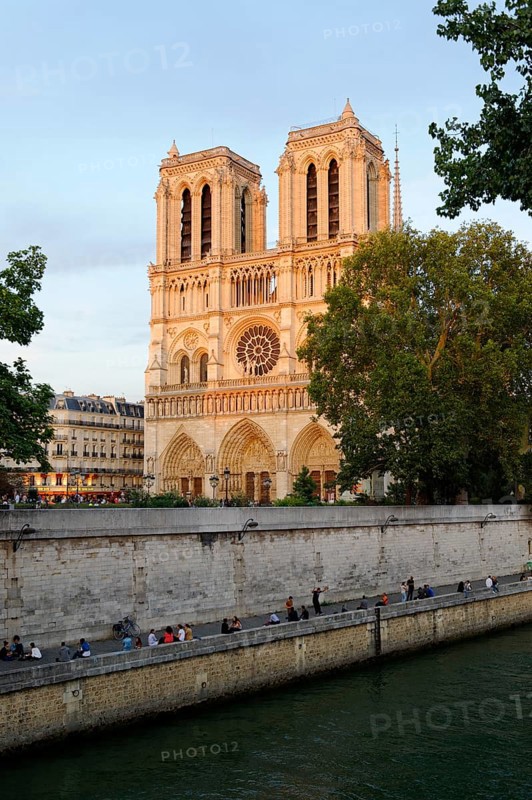 Cathedral Notre-Dame de Paris in the last evening light