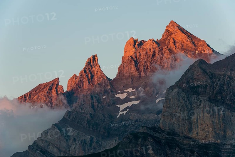 Mountain chain of Dents du Midi