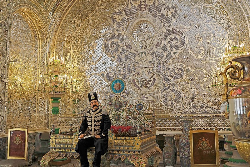 Peacock Throne in the Reception Hall