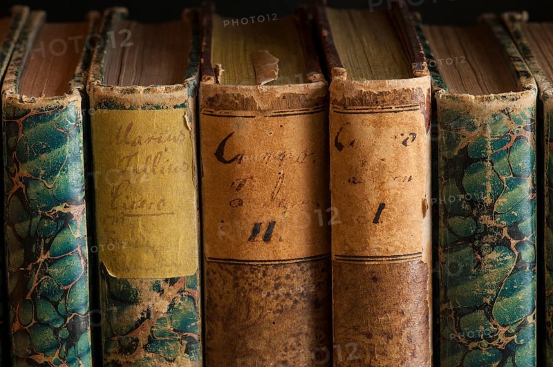 Spines of antiquarian books