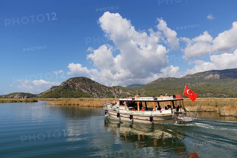 Excursion boat in the Dalyan Delta