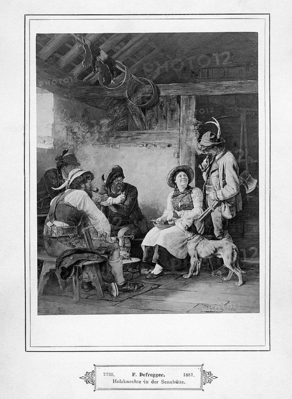 Woodcutters in the Sennhutte