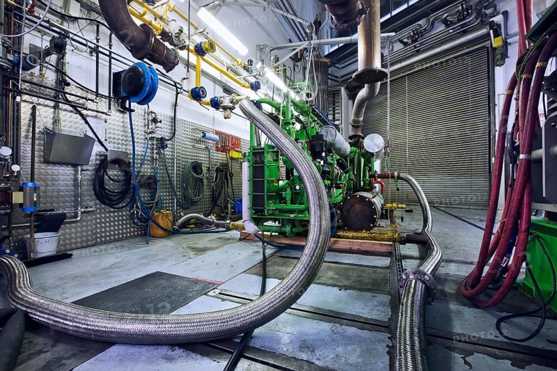Engine test bench for gas engines at GE Energy