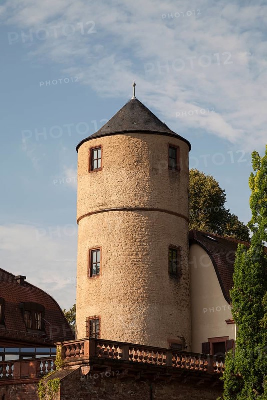 Weisser Turm or White Tower with the Town Hall