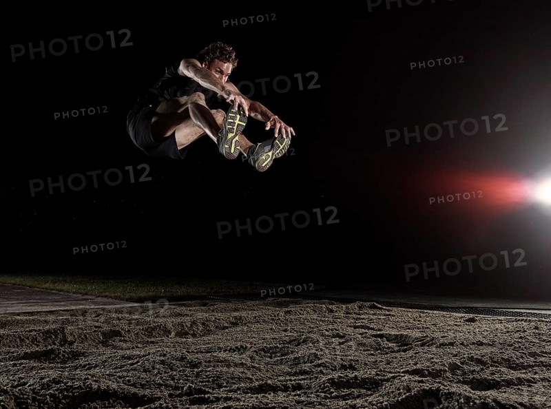Athlete at the long jump