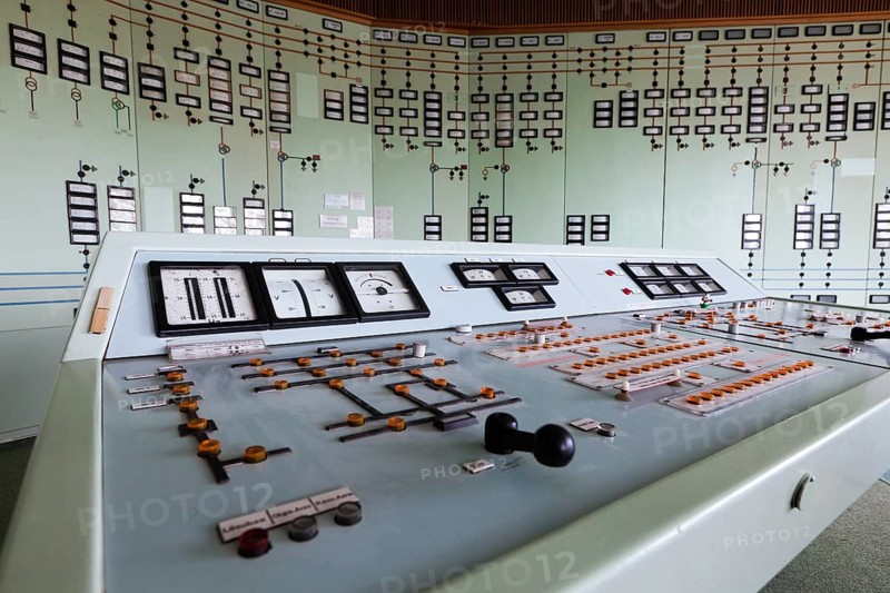 Old disused control room in the Transmission Control Center