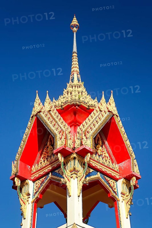 Ornate roof of a spire