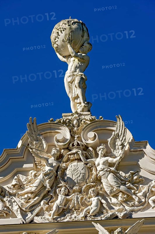 Statue of Atlas holding the celestial sphere