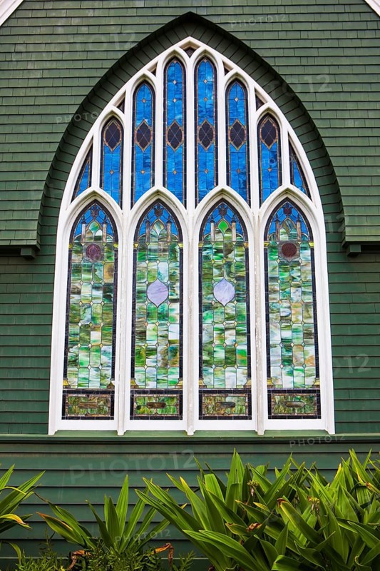 Window of Wai'oli Hui'ia Church