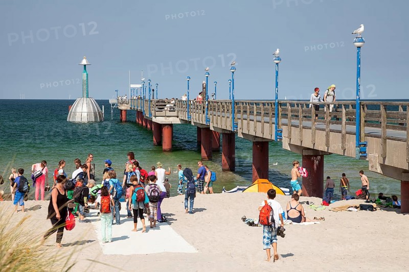 Pier and diving bell