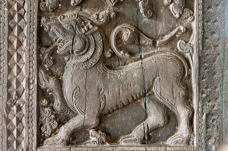 Ornate wood carving