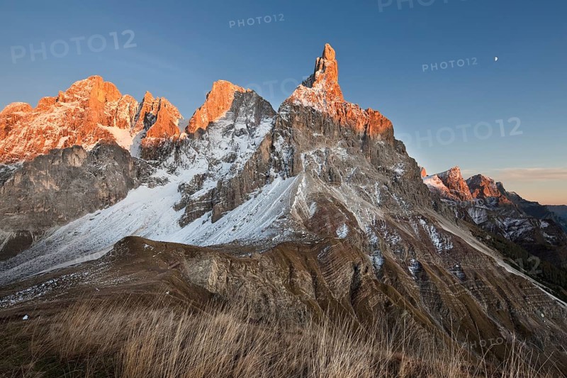 Rolle Pass at sunset in autumn