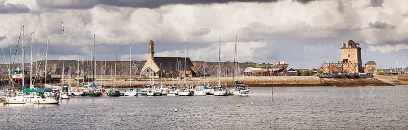 Port of Camaret-sur-Mer with Tour Vauban and the Chapel Notre-Dame de Rocamadour